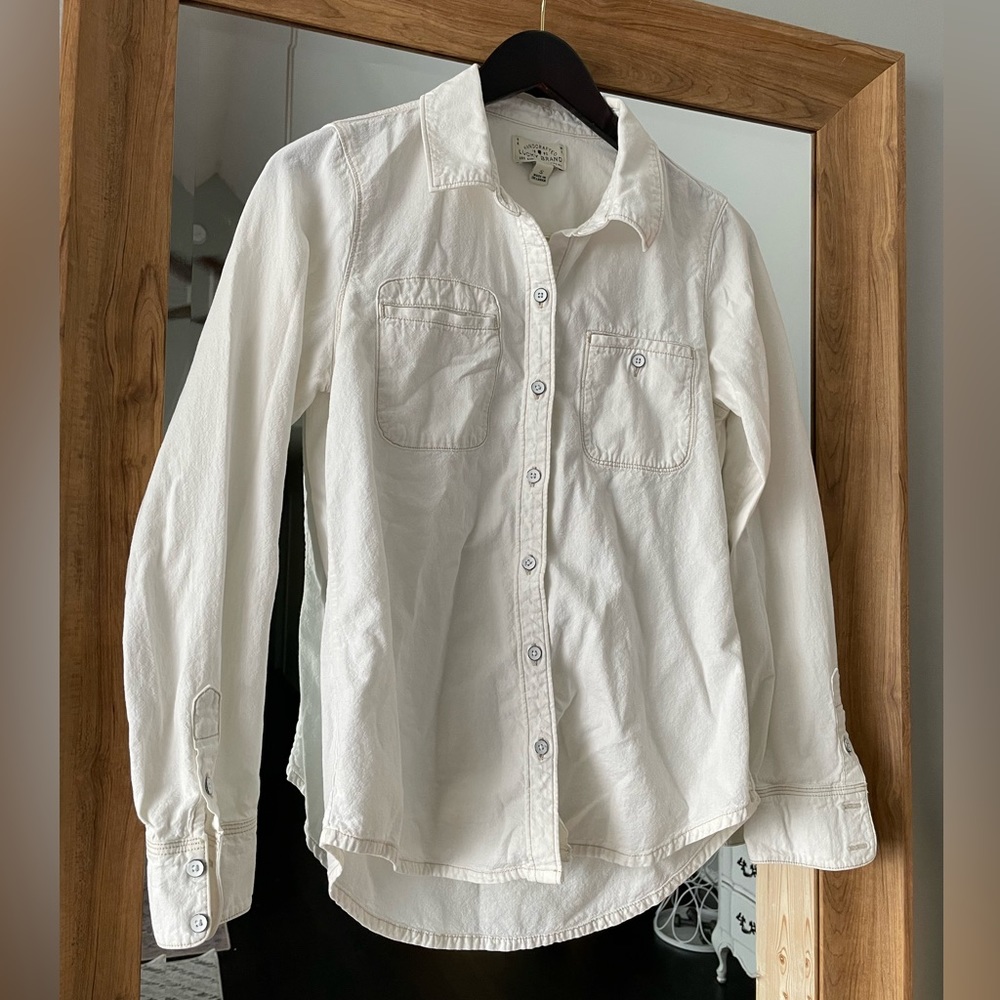 White denim shirt